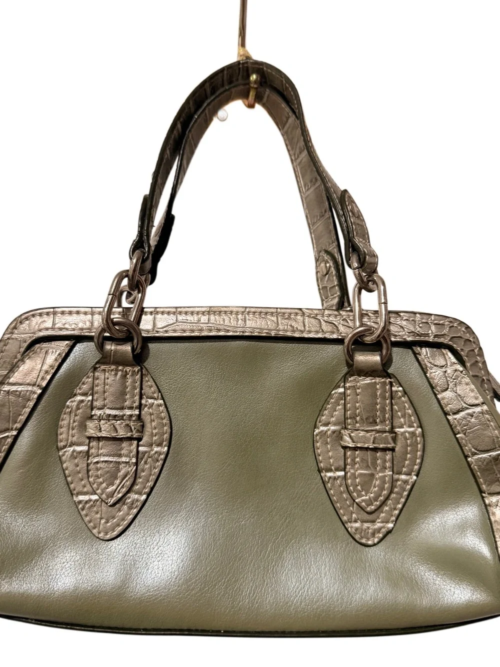 Olive Green Leather Bag
